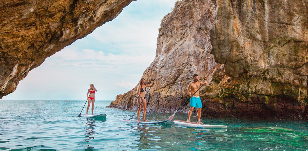 Paddleboarding in Marietas Islands